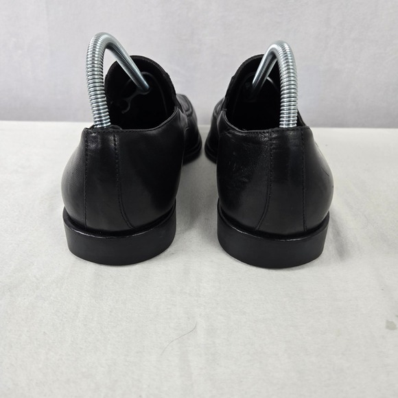 Bruno Magli Men Black Leather Apron Toe Slip On Loafers Shoe Made Italy Size 9 M main image 7